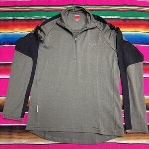 Icebreaker Shirt Mens Small GT 260 Lightweight Baselayer Merino Wool Thumb Holes